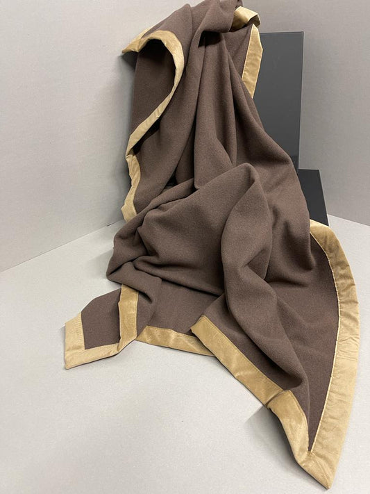 Completo coperta in lana merino e angora