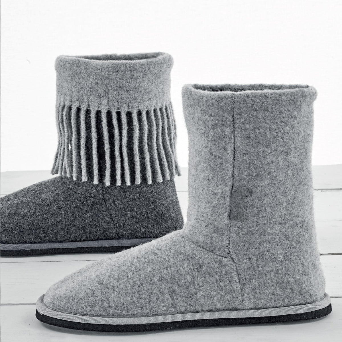 Stivaletto in lana merino