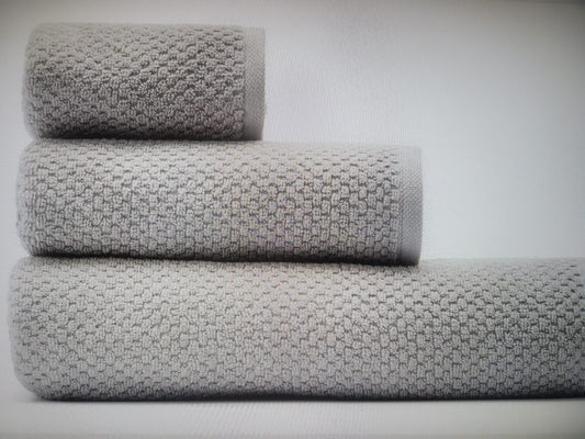 Completo bagno in spugna colore panna